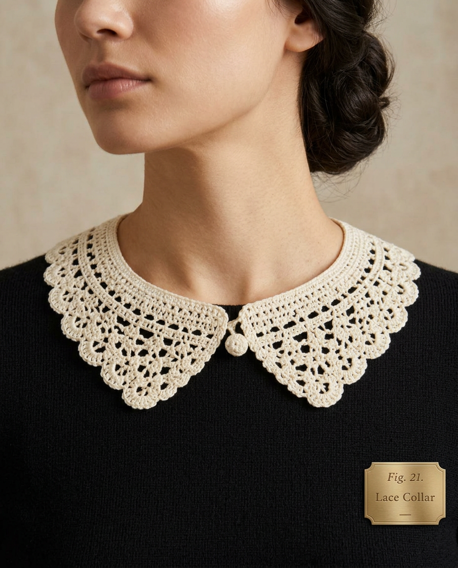 Irish Lace Collar styled view