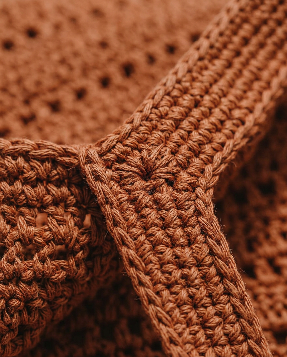 Sahar Market Tote crochet detail