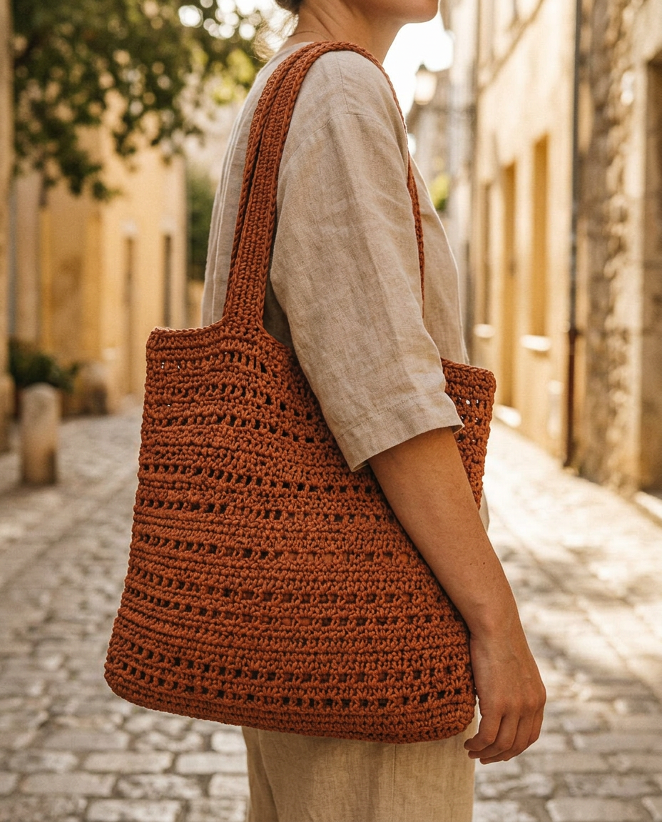 Sahar Market Tote styled view